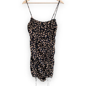 Doll's Kill Ruched Mini Dress - Bad Late Night Romance Ruched Dress - Size S